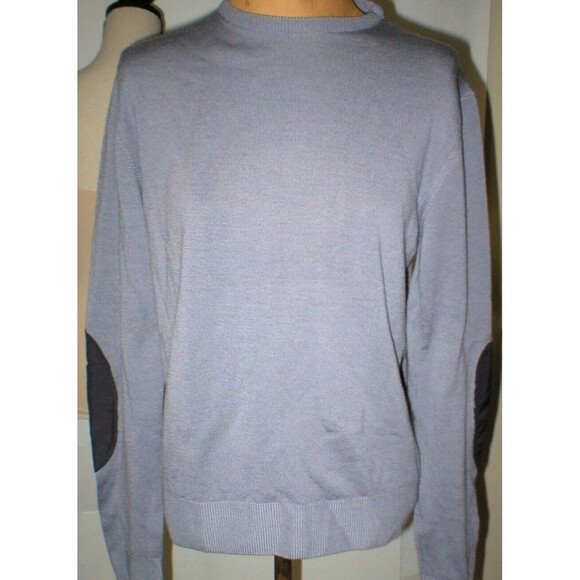 NWT Womens M Designer Sweater Lo not Equal Wool Purple Italy New Elbow Patches - Picture 5 of 11